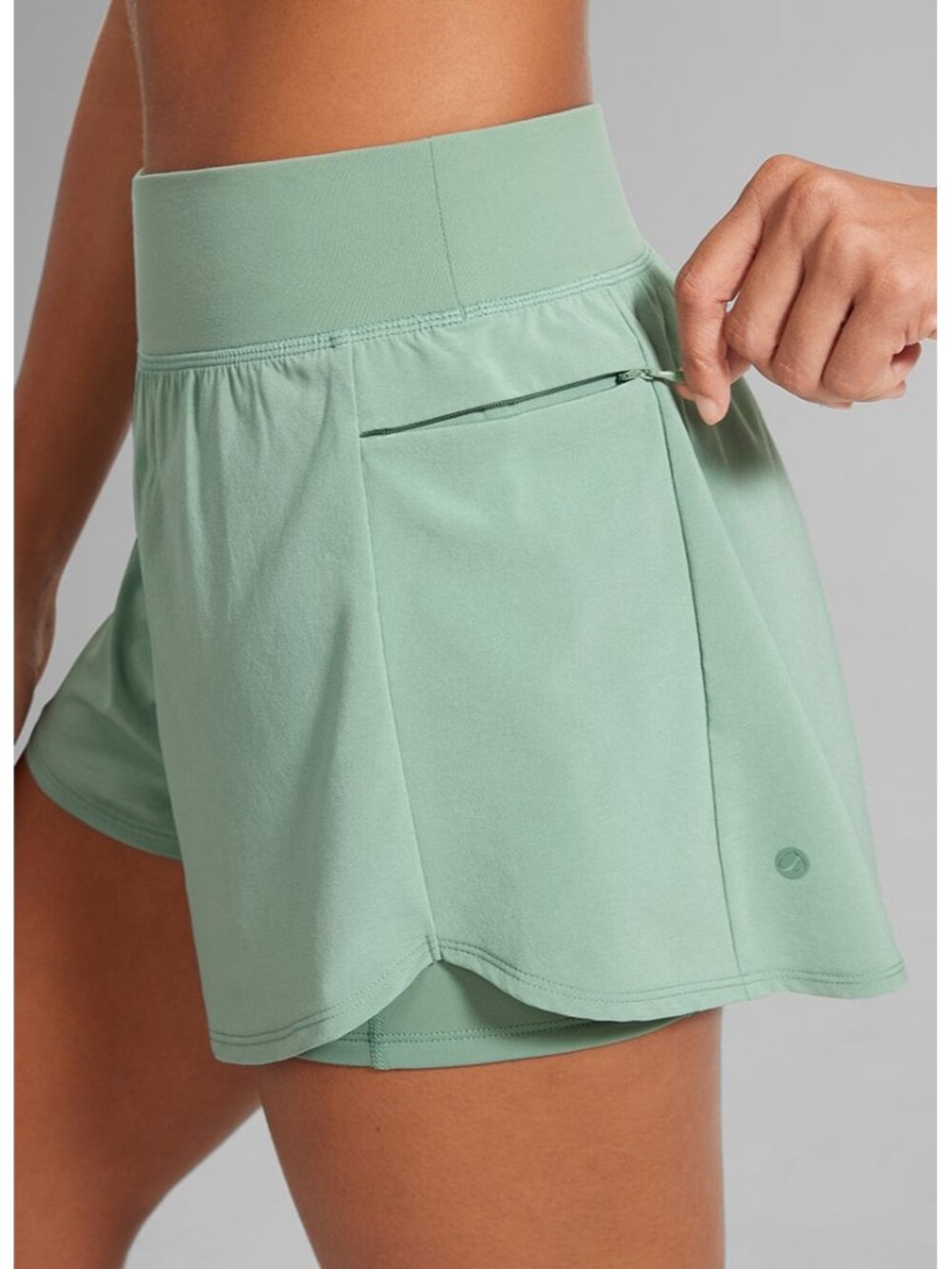 NWT CRZ YOGA Women's High Waisted Running Shorts 3 Inch Athletic Shorts...